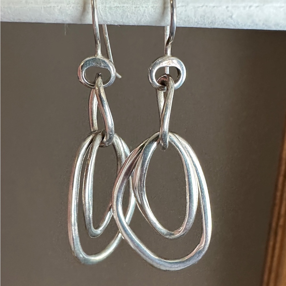Silpada Intertwined Oval Sterling 925 Earrings